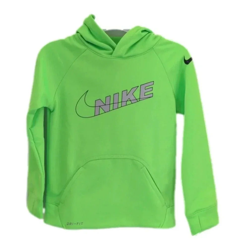 Nike boys thermal fit block letter pull over hoodie